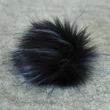 Pompom fekete-kék