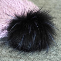 Pompom fekete-kék