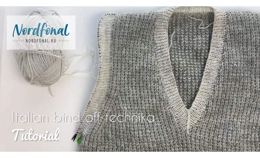 Italian bind off videó