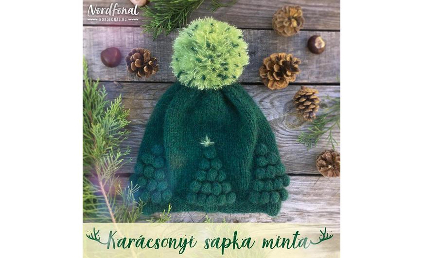 Karácsonyi sapka minta